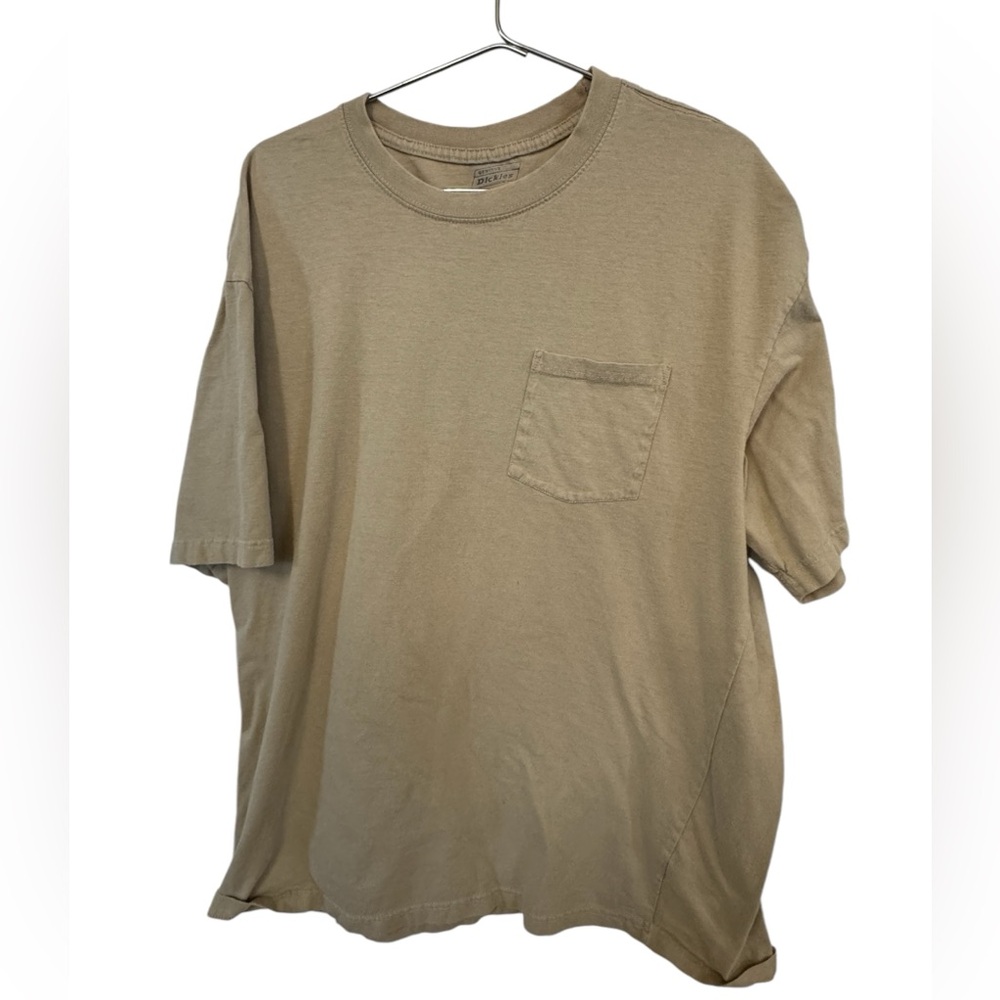 Retro Thick Dickies Men’s XXL Tan Brown Beige pocket T-Shirt MINTY Skate Rock